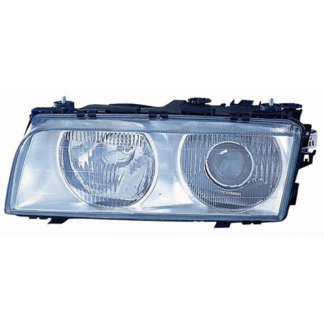 Faro proiettore H1-H7 con motorino par cromata sx