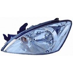 Faro proiettore H4 parabola cromata guida - sx