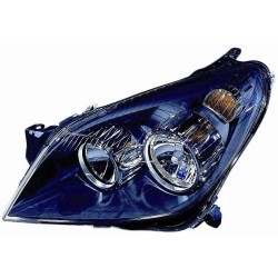 Faro proiettore H7-H1 parabola nera guida - sx