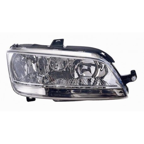 Faro proiettore H7-H1 senza fendi freccia bianca dx