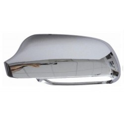 Calotta specchietto retrovisore cromata in alluminio guida sx