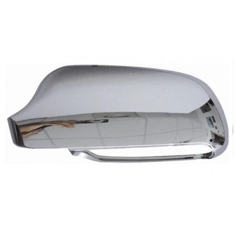 Calotta specchietto retrovisore cromata in alluminio guida sx