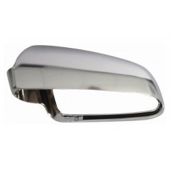 Calotta specchietto retrovisore cromata in alluminio guida sx
