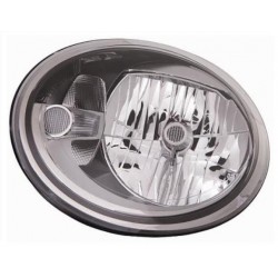 Faro proiettore HB2 con motorino parabola nera guida - sx