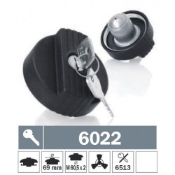 6022 Tappo carburante a vite ventilato con due chiavi