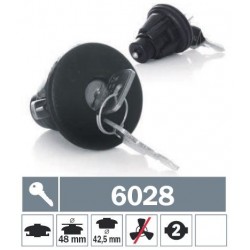 6028 Tappo carburante a baionetta non ventilato con due chiavi