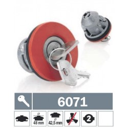 6071 Tappo carburante a baionetta non ventilato con due chiavi