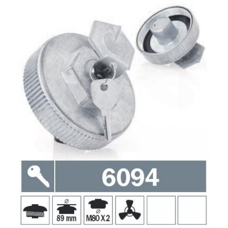 6094 Tappo carburante a vite ventilato con due chiavi