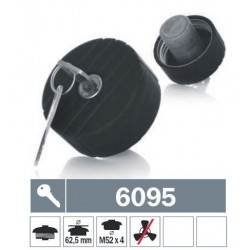 6095 Tappo carburante a vite non ventilato con due chiavi