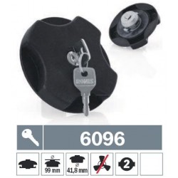 6096 Tappo carburante a baionetta non ventilato con due chiavi