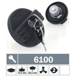 6100 Tappo carburante a baionetta ventilato con due chiavi