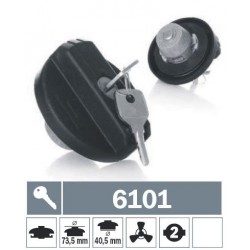 6101 Tappo carburante a baionetta ventilato con due chiavi
