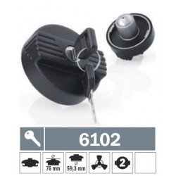 6102 Tappo carburante a baionetta ventilato con due chiavi