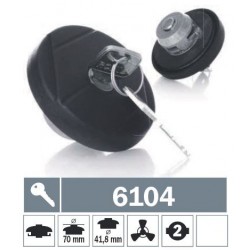 6104 Tappo carburante a baionetta ventilato con due chiavi