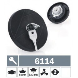 6114 Tappo carburante a baionetta ventilato con due chiavi