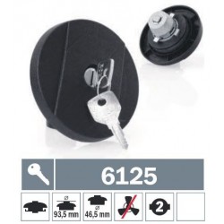 6125 Tappo carburante a baionetta non ventilato con due chiavi