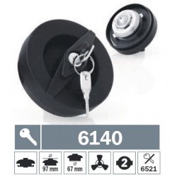 6140 Tappo carburante a baionetta ventilato con due chiavi