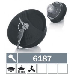 6187 Tappo carburante a vite ventilato con due chiavi