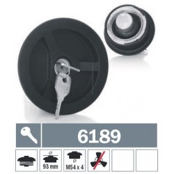 6189 Tappo carburante a vite non ventilato con due chiavi