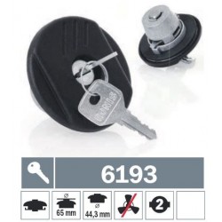 6193 Tappo carburante a baionetta non ventilato con due chiavi