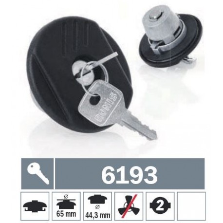 6193 Tappo carburante a baionetta non ventilato con due chiavi