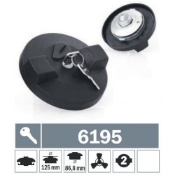 6195 Tappo carburante a baionetta ventilato con due chiavi