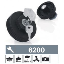 6200 Tappo carburante a vite ventilato con due chiavi
