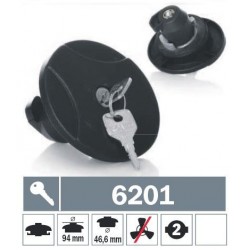 6201 Tappo carburante a baionetta non ventilato con due chiavi