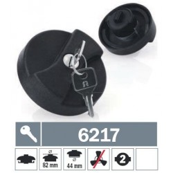 6217 Tappo carburante a baionetta non ventilato con due chiavi