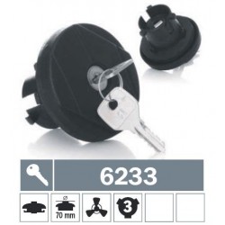 6233 Tappo carburante a baionetta ventilato con due chiavi