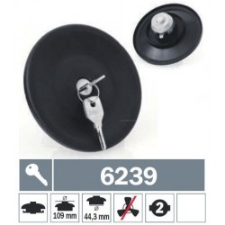 6239 Tappo carburante a baionetta non ventilato con due chiavi