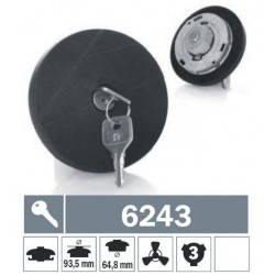 6243 Tappo carburante a baionetta ventilato con due chiavi