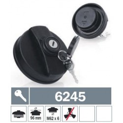6245 Tappo carburante a baionetta non ventilato con due chiavi