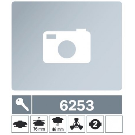 6253 Tappo carburante a baionetta ventilato con due chiavi