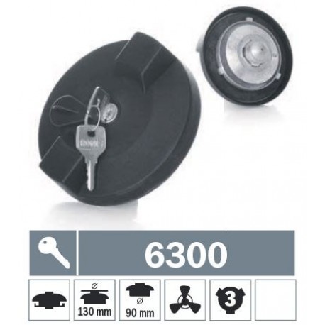 6300 Tappo carburante a baionetta ventilato con due chiavi