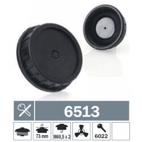 6513 Tappo carburante a vite ventilato senza chiave