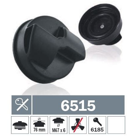 6515 Tappo carburante a vite non ventilato senza chiave
