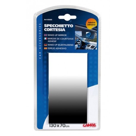 Specchietto cortesia adesivo 130x70 mm