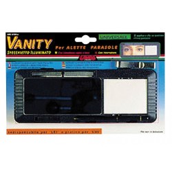 Vanity specchietto illuminato per alette parasole 210x80x25 mm