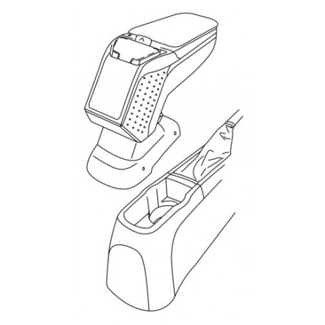 Armster 2 bracciolo su misura nero