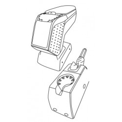 Armster 2 bracciolo su misura nero