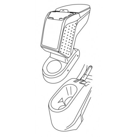 Armster 2 bracciolo su misura nero