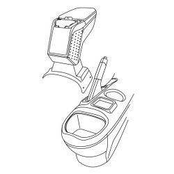 Armster 2 bracciolo su misura nero