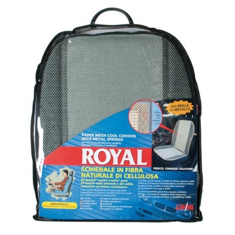 Royal schienale a molle in fibra naturale di cellulosa grigio