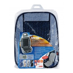 Safari schienale in fibra naturale di cellulosa e legno blu