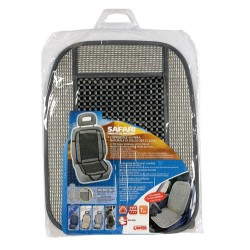 Safari schienale in fibra naturale di cellulosa e legno grigio