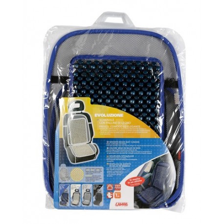 Evoluzione schienale in palline di legno blu