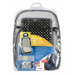 Evoluzione schienale in palline di legno grigio