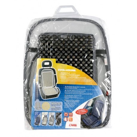 Evoluzione schienale in palline di legno grigio