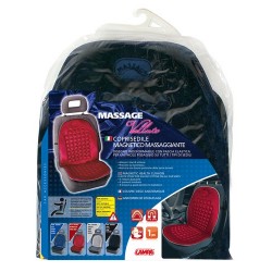 Massage Velluto schienale magnetico massaggiante in velluto blu